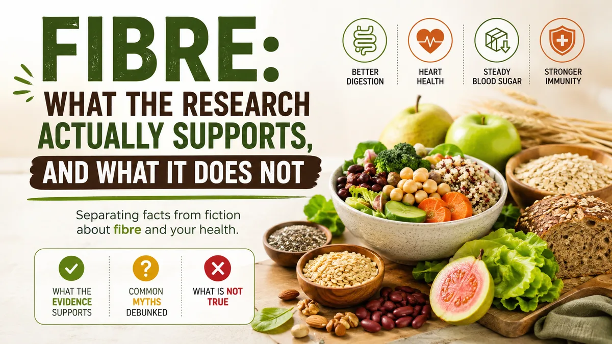 Fibre: what the research actually supports, and what it does not
